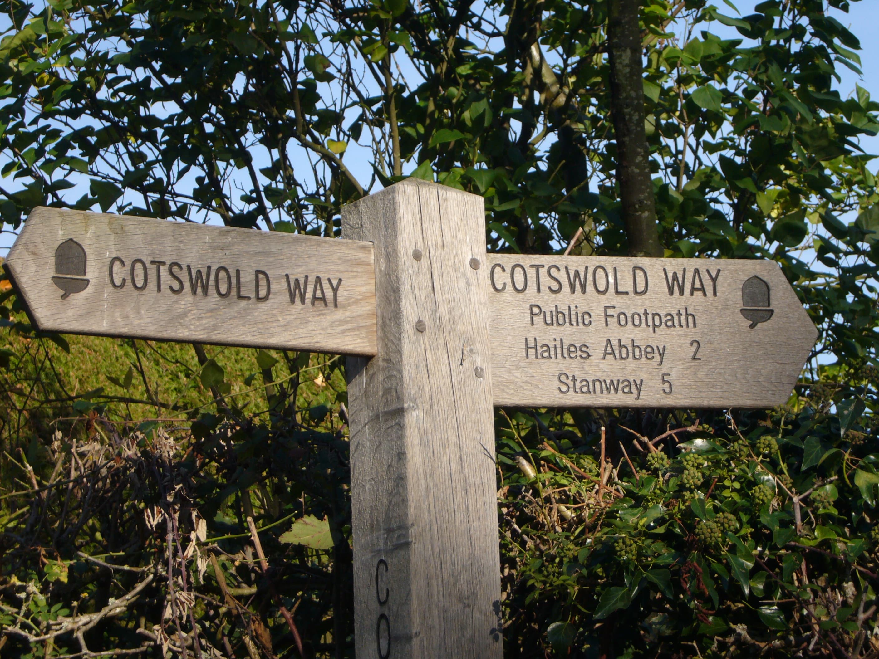 Cotswold Way footpath signpost